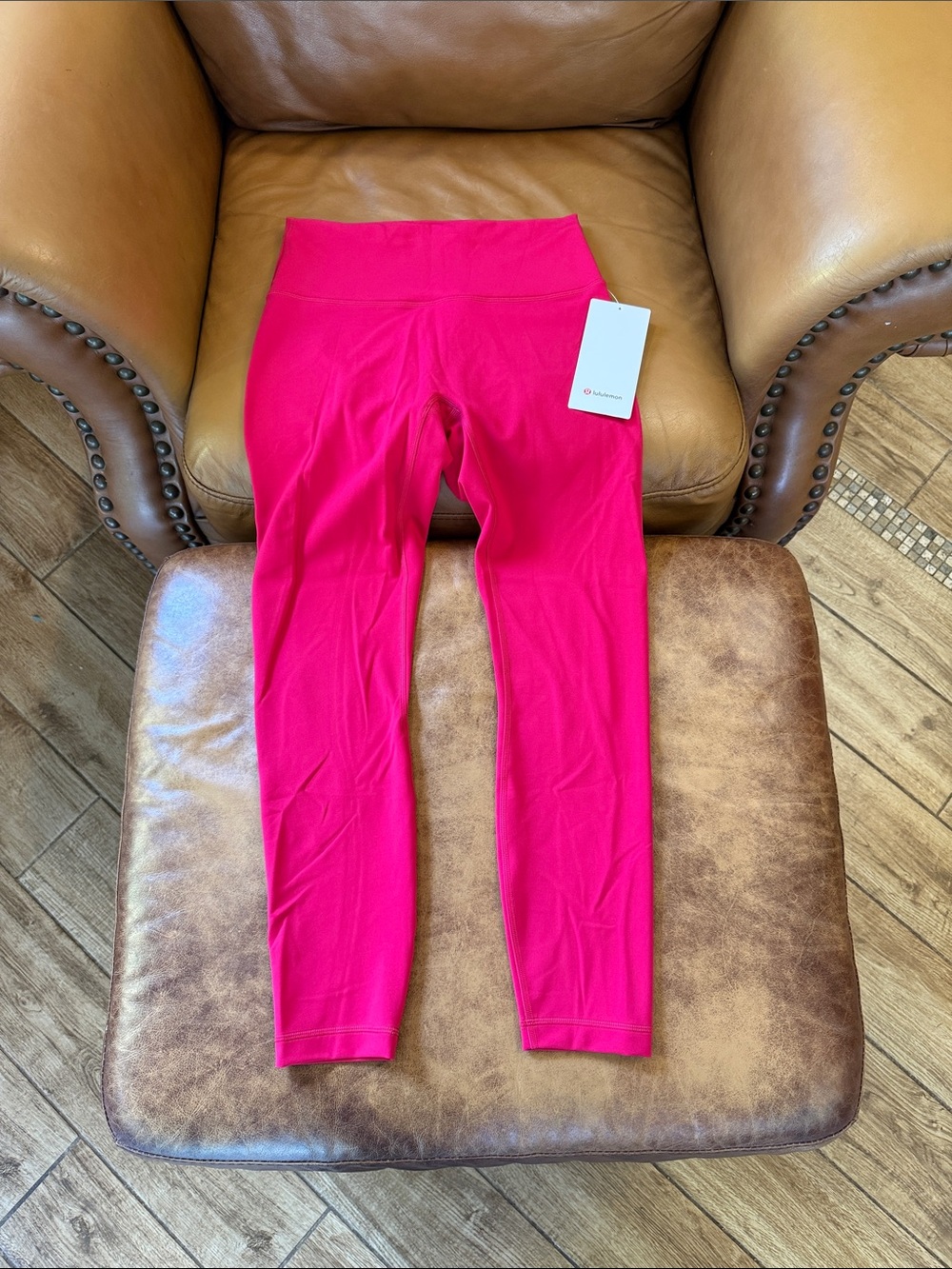 NWT Lululemon Wunder Train No Line High Rise Tight 25” 8 Mulberry Spark Hot Pink
